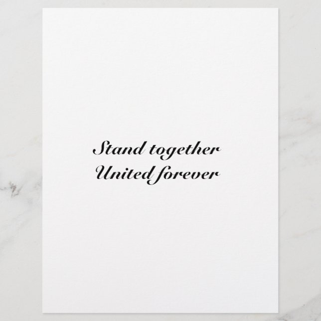 Einig für immer (Vorderseite)