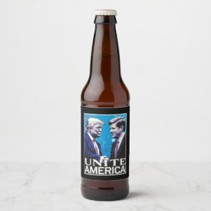 Einige Amerika Ikonische Trump  Bierflaschenetikett