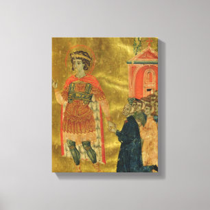 Einige Brüder, die zu St. Theodore beten Leinwanddruck