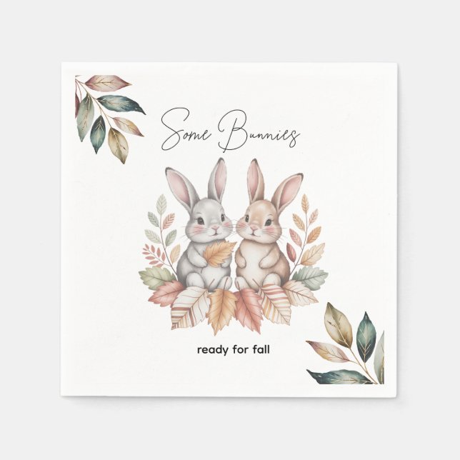 Einige Bunnies bereit für den Fall Serviette (Vorderseite)