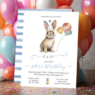 Einige Bunny 1. Osterfrühling Geburtstagsparty Einladung