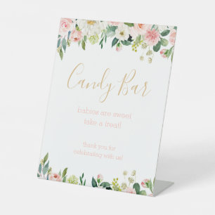 Einige Bunny Baby Dusche Candy Bar Fevor Sign Sockelschild
