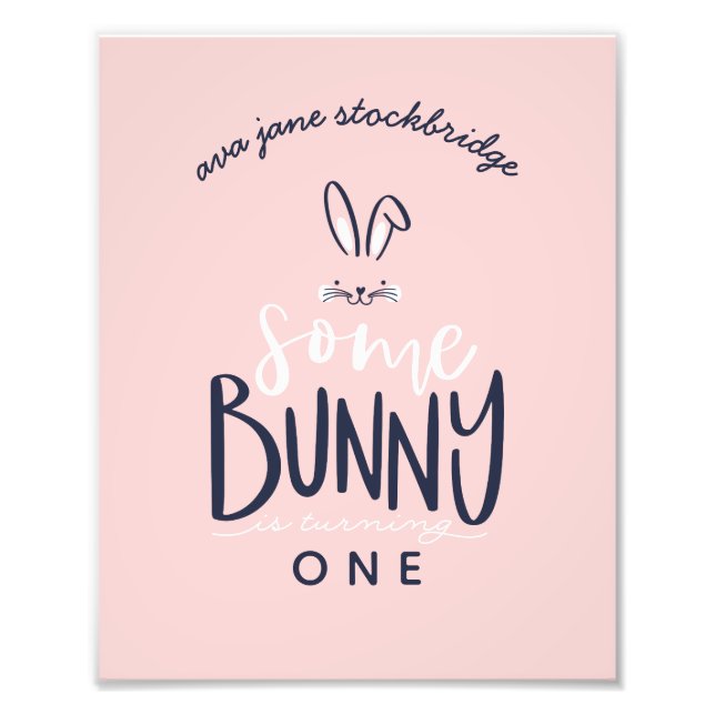 EINIGE BUNNY BIRTHDAY PARTY FOTODRUCK (Vorne)