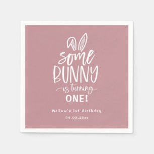 Einige Bunny Birthday Party Napkins Serviette