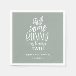 Einige Bunny Birthday Party Napkins Serviette