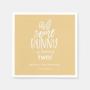 Einige Bunny Birthday Party Napkins Serviette