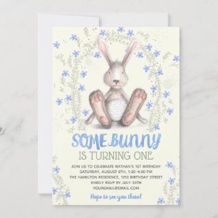 Einige Bunny Boys 1. Geburtstag Party Einladung