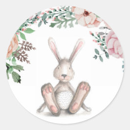 Einige Bunny Floral Sticker