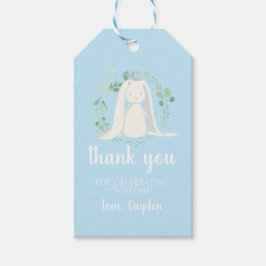 Einige Bunny ist Ein Geburtstag Gefallen Tags blau Geschenkanhänger