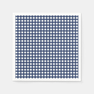 Einige Bunny ist One blue Gingham Birthday Serviette