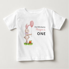 Einige Bunny ist One Niedlich Rabbit Balloon 1. Ge Baby T-shirt