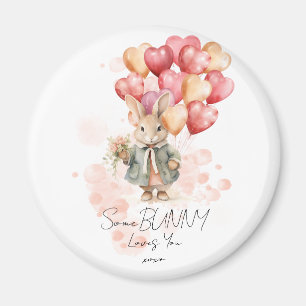 Einige Bunny Liebe You Valentines Red Heart XOXO Magnet