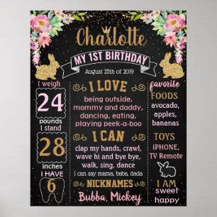 Einige Bunny machen einen ersten Geburtstag Poster