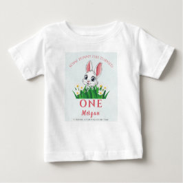Einige Bunny One Niedlich Rabbit Girls 1. Geburtst Baby T-shirt