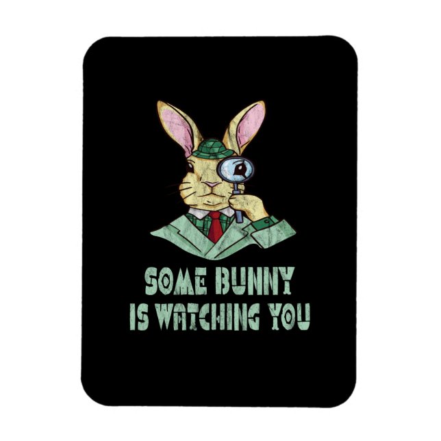 Einige Bunny sieht dir Ostersonne zu Magnet (Vertikal)