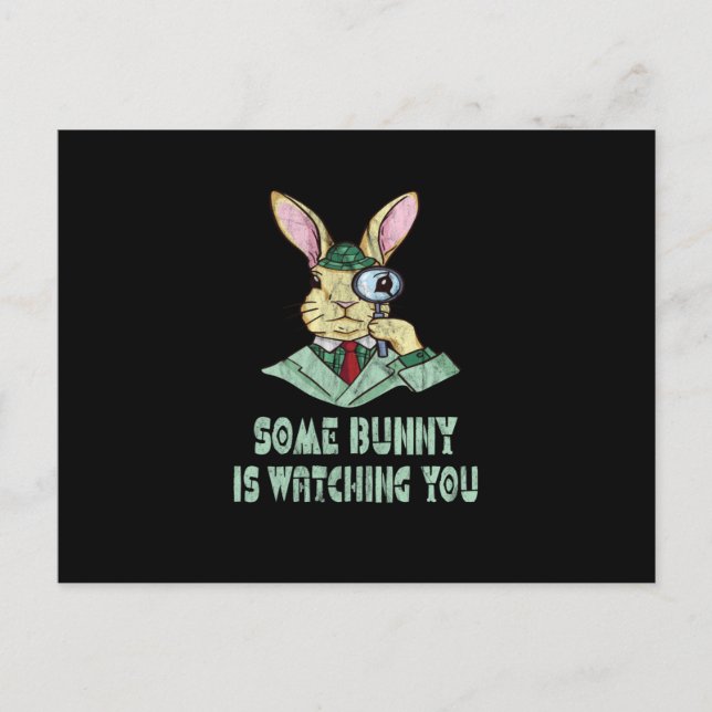 Einige Bunny sieht dir Ostersonne zu Postkarte (Vorderseite)