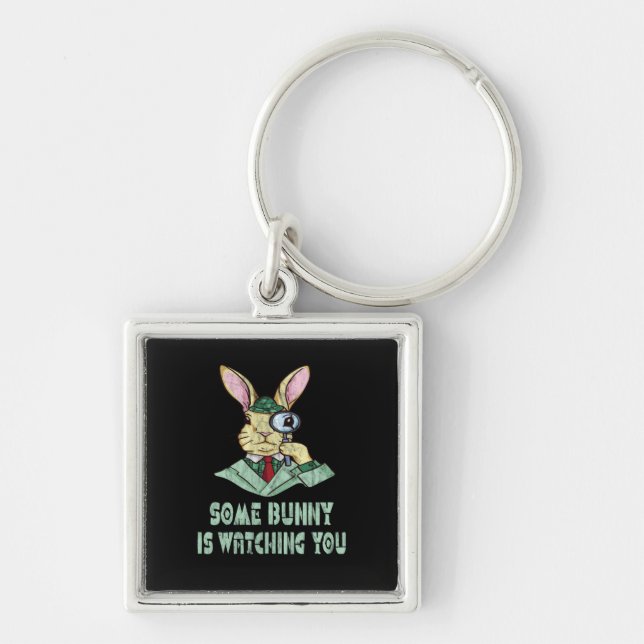Einige Bunny sieht dir Ostersonne zu Schlüsselanhänger (Vorne)
