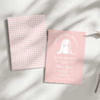 Einige Bunny Special Pink Gingham Baby Dusche