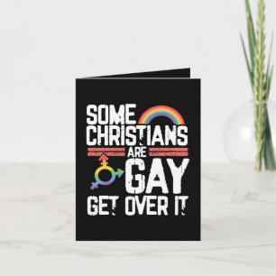 Einige Christen sind schwul, akzeptiert es Feiertagskarte