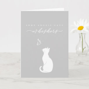 Einige Engel haben graue Schnurrhaare Katze Verlus Karte