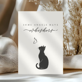 Einige Engel haben Schnurrhaare Cream Katze Verlus Karte