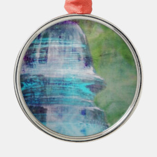 Einige Erinnerungen im Garten, Vintager Glasisolat Silbernes Ornament