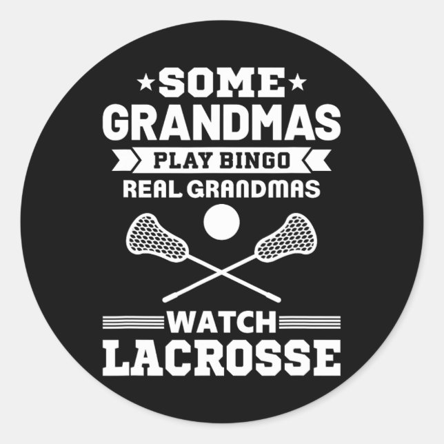 Einige Grandmas spielen Bingo Real Grandmas Watch  Runder Aufkleber (Vorderseite)