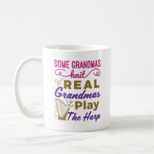 Einige Grandmas Strick Real Grandmas spielen Harfe Kaffeetasse