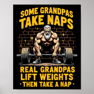 Einige Grandpas nehmen Nickerchen Grandpas Lift We Poster