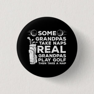 Einige Grandpas Nickerchen Spielspazierweg Golf Pa Button