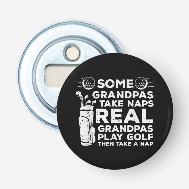Einige Grandpas Nickerchen Spielspazierweg Golf Pa Flaschenöffner (Vorderseite)