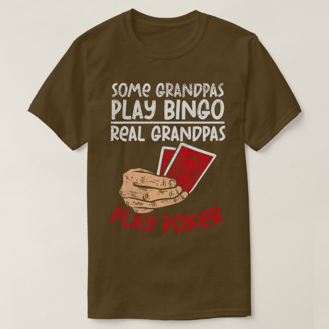 Einige Grandpas Spielen Bingo Real Grandpas Spiele T-Shirt (Design vorne)