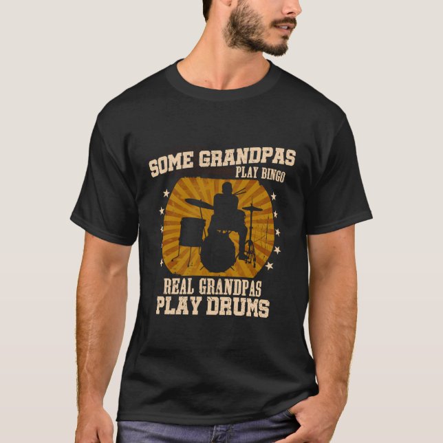 Einige Grandpas spielen Bingo Real Grandpas Spiele T-Shirt (Vorderseite)