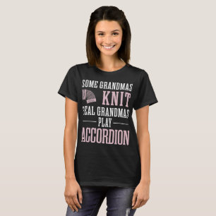 Einige Großmutter-Strick-wirkliches T-Shirt