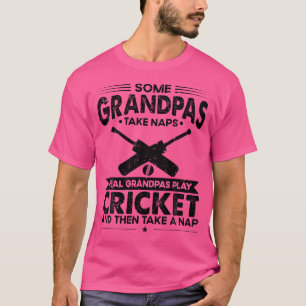 Einige Großvater-Nickerchen Echtspiele-Cricket T-Shirt