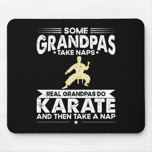 Einige Großvater Nickerchen Real Opa Do Karate Mousepad (Vorne)