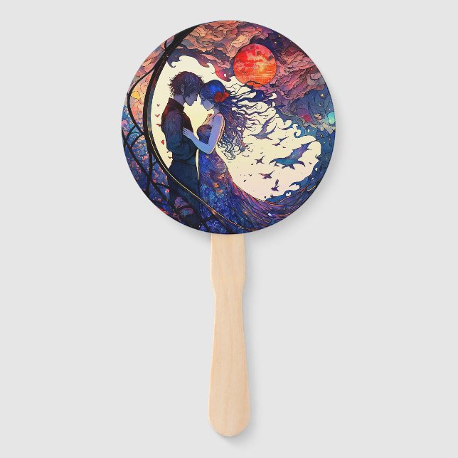 Einige Imitate aus festem Glas Set aus Ventilatore Fächer (Rückseite)