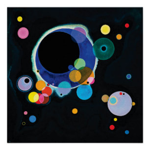 Einige Kreise durch Wassily Kandinsky Poster