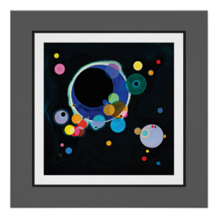 Einige Kreise durch Wassily Kandinsky Poster
