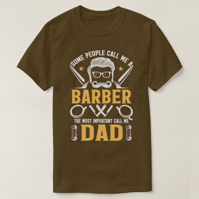 Einige Leute nennen mich Barber Exklusivgeschenk f T-Shirt (Design vorne)