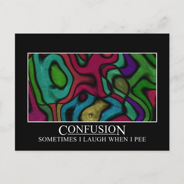 Einige Leute sind sehr leicht verwirrt Postkarte (Vorderseite)