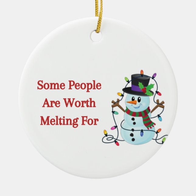 Einige Leute sollten sich für einen Keramik Ornament (Vorne)