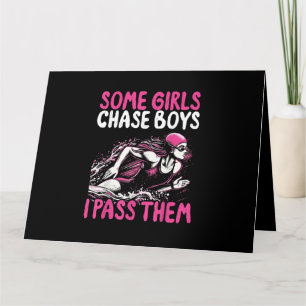 Einige Mädchen jagen Jungs, die ich vorbei bin - F Karte