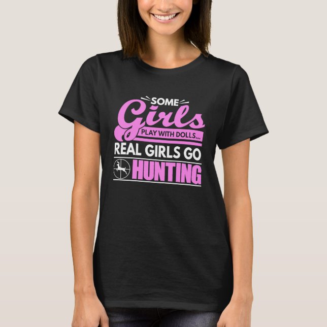 Einige Mädchen spielen mit Puppen, echte Girls geh T-Shirt (Vorderseite)