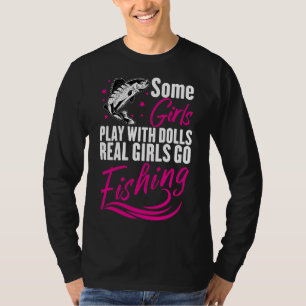 Einige Mädchen spielen mit Puppen, echte Mädchen f T-Shirt