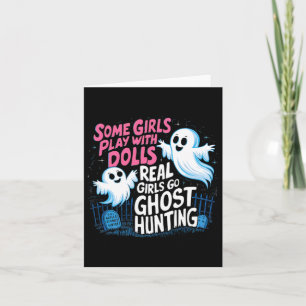 Einige Mädchen spielen mit Puppen Real Girls Go Gh Karte