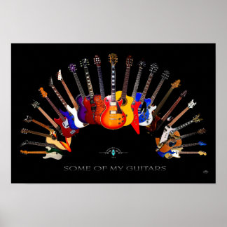 Einige meiner Gitarren ~ SolidSpaceStudio seit 198 Poster