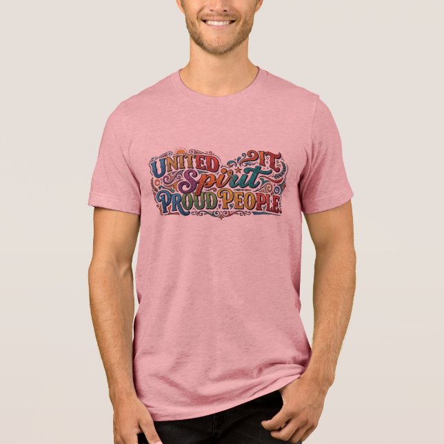 Einige Menschen stolze Menschen. Unity-Botschaft-T Tri-Blend Shirt (Vorderseite)