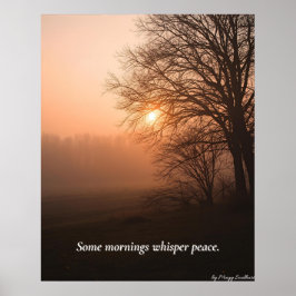 Einige Morgen flüstern Frieden – Winter Calm Art P Poster