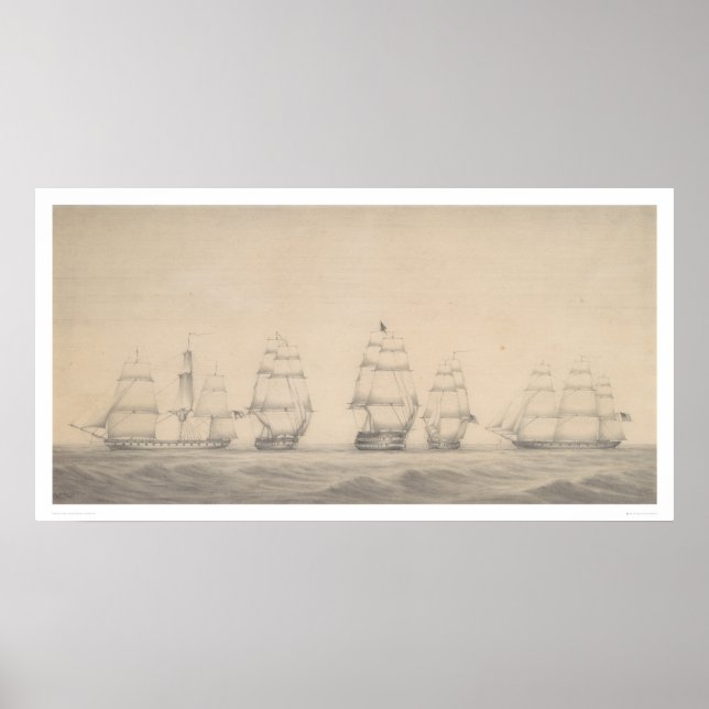 Einige Schiffe der US-Pazifikküste (1346) Poster (Vorne)